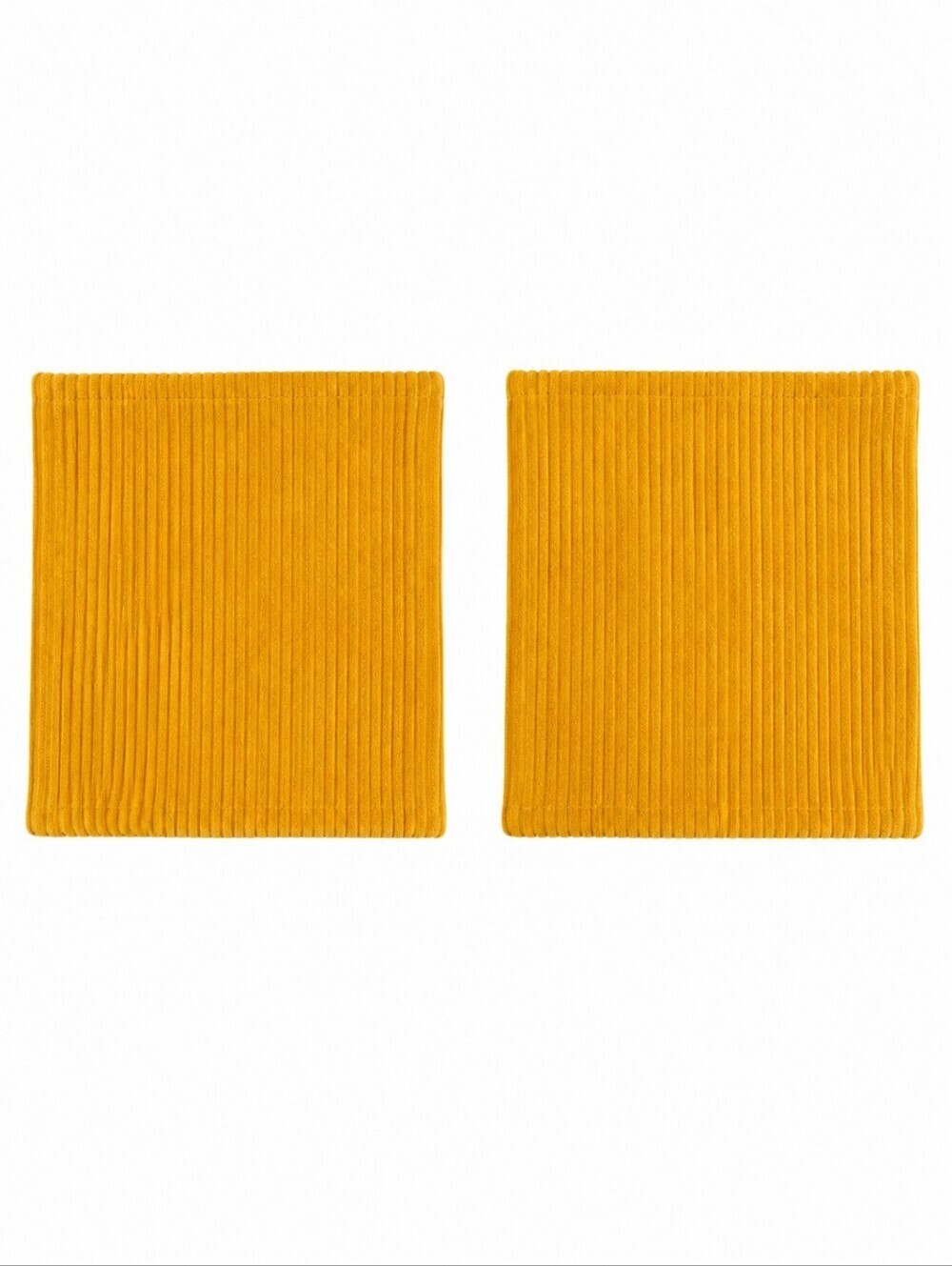 3/$30 Set of Two Yellow Corduroy Throw Pillow Covers NWOT